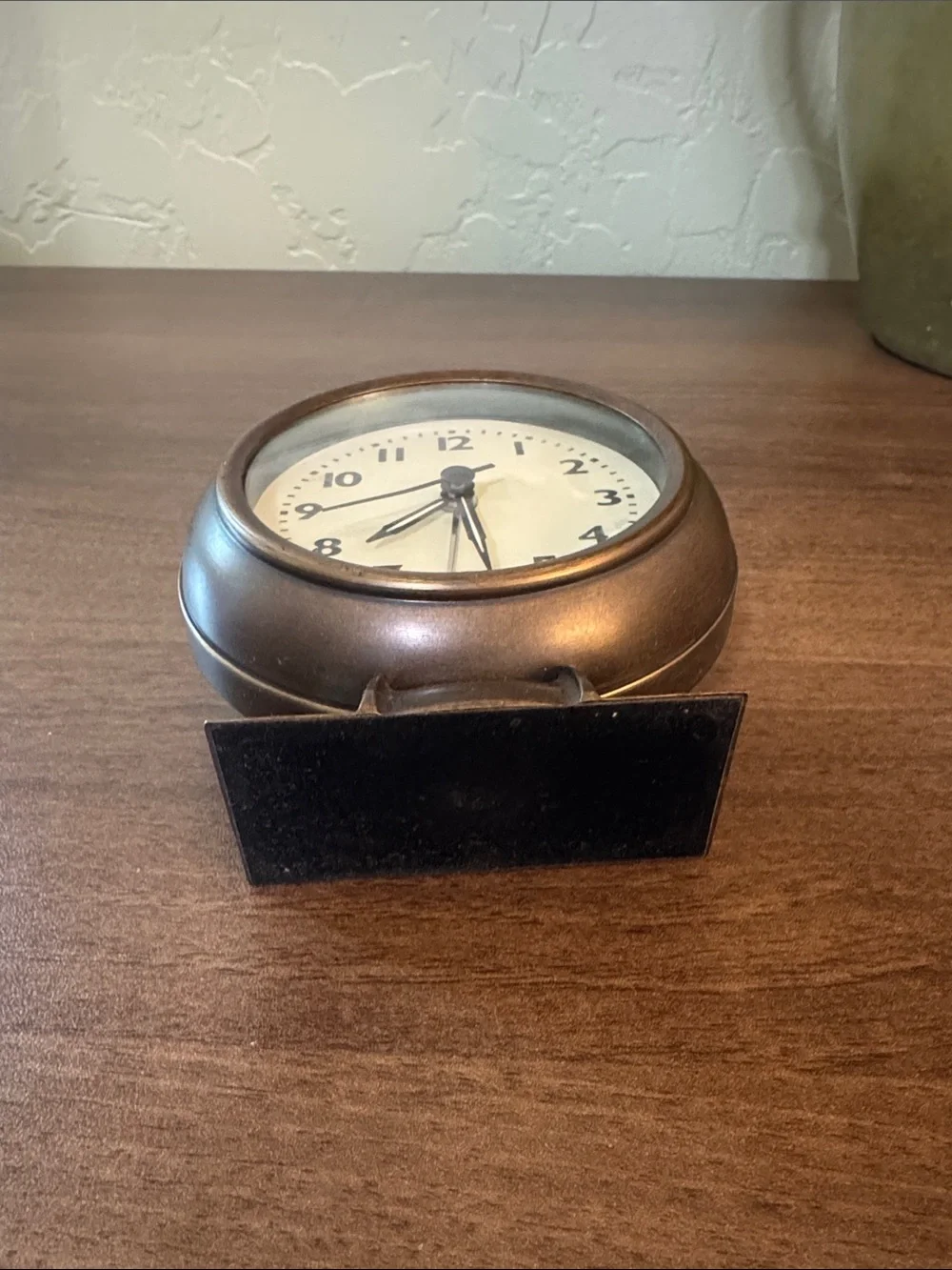 Bronze Round Table Clock - Home Wall Decor